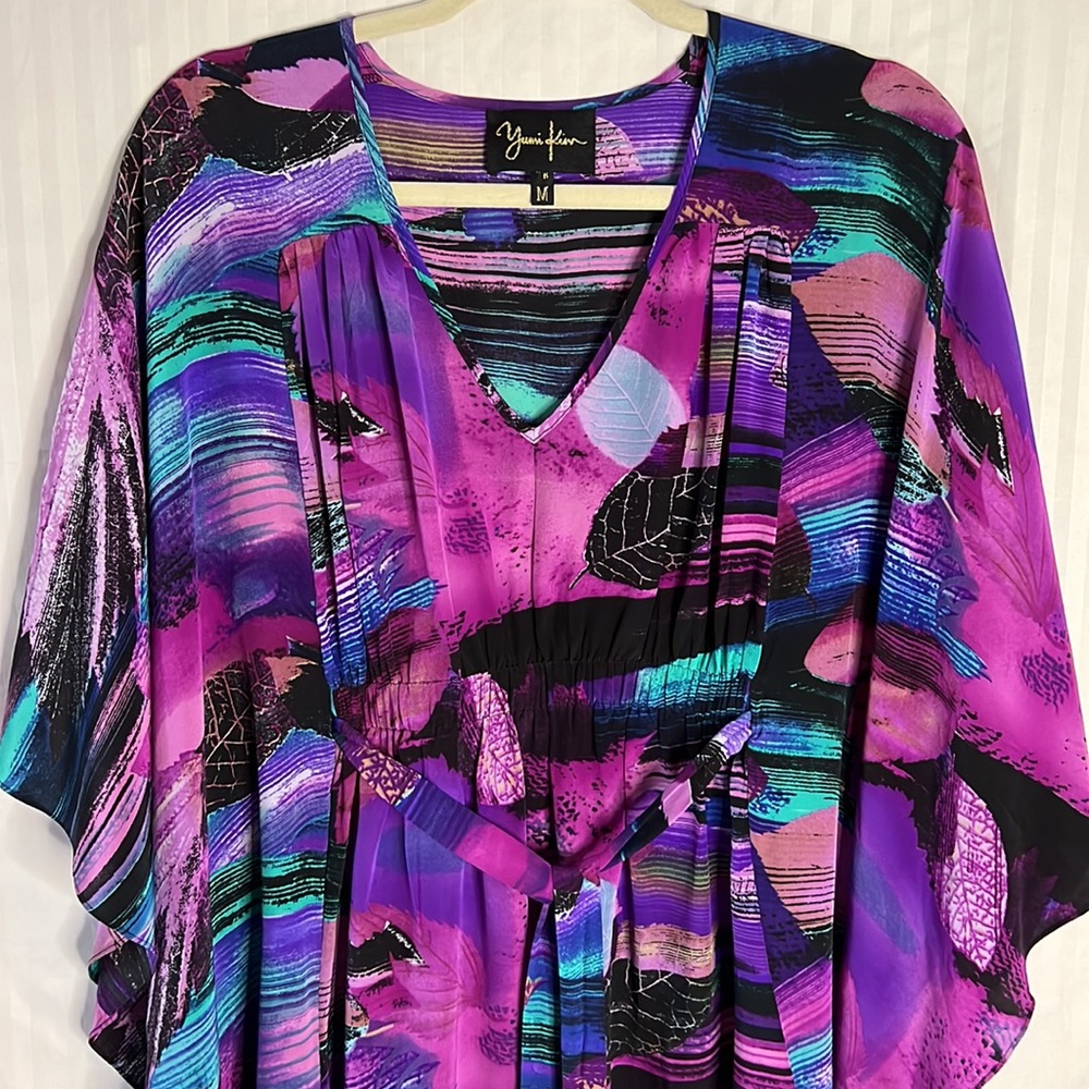 Yumi Kim Silk Kimono Sleeve Dress/Cover Up - Picture 2 of 13